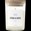 Cedar & Suede Soy Candle Wooden Lid