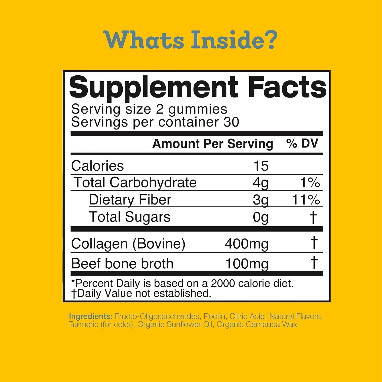 Bone Broth Collagen Gummy Supplement - Lemon (60 CT)