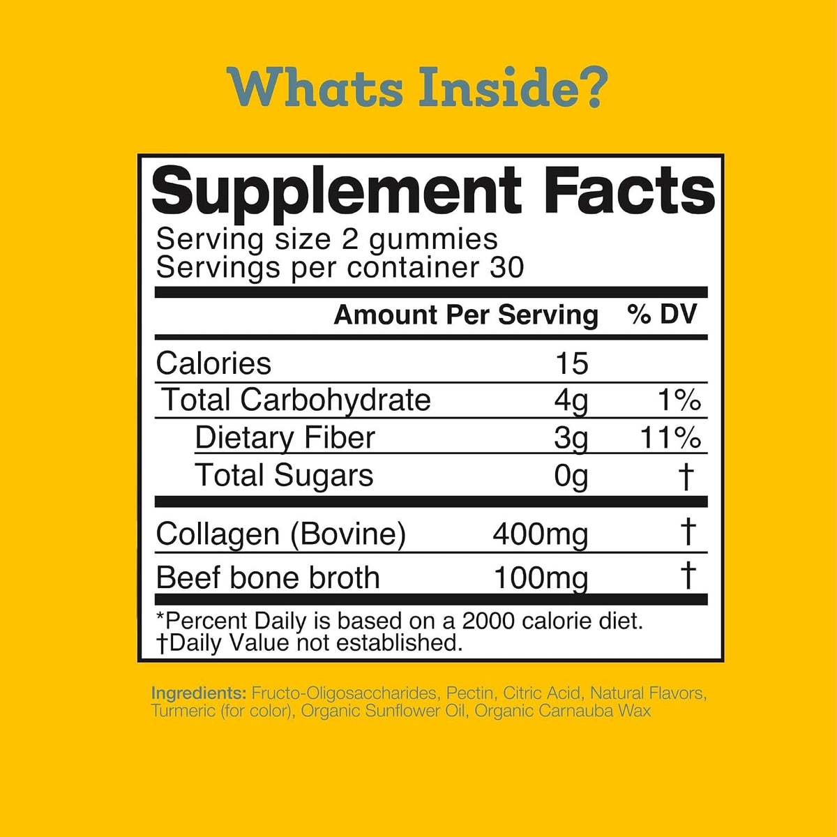 Bone Broth Collagen Gummy Supplement - Lemon (60 CT)