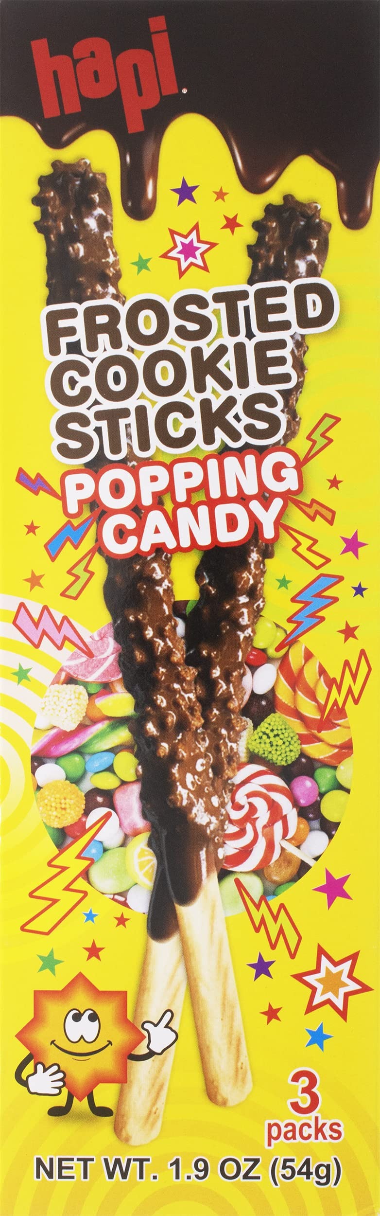 Popping Candy Frosted Cookie Sticks (8 Pack)