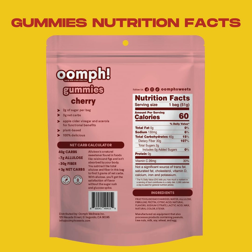 Low-Calorie Gummies - Cherry (6 Pack)