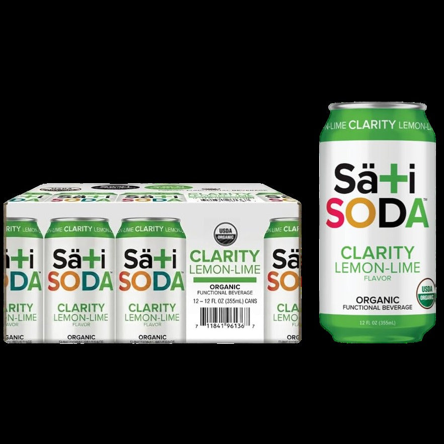 Organic Clarity Lemon-Lime Soda (12 Pack)