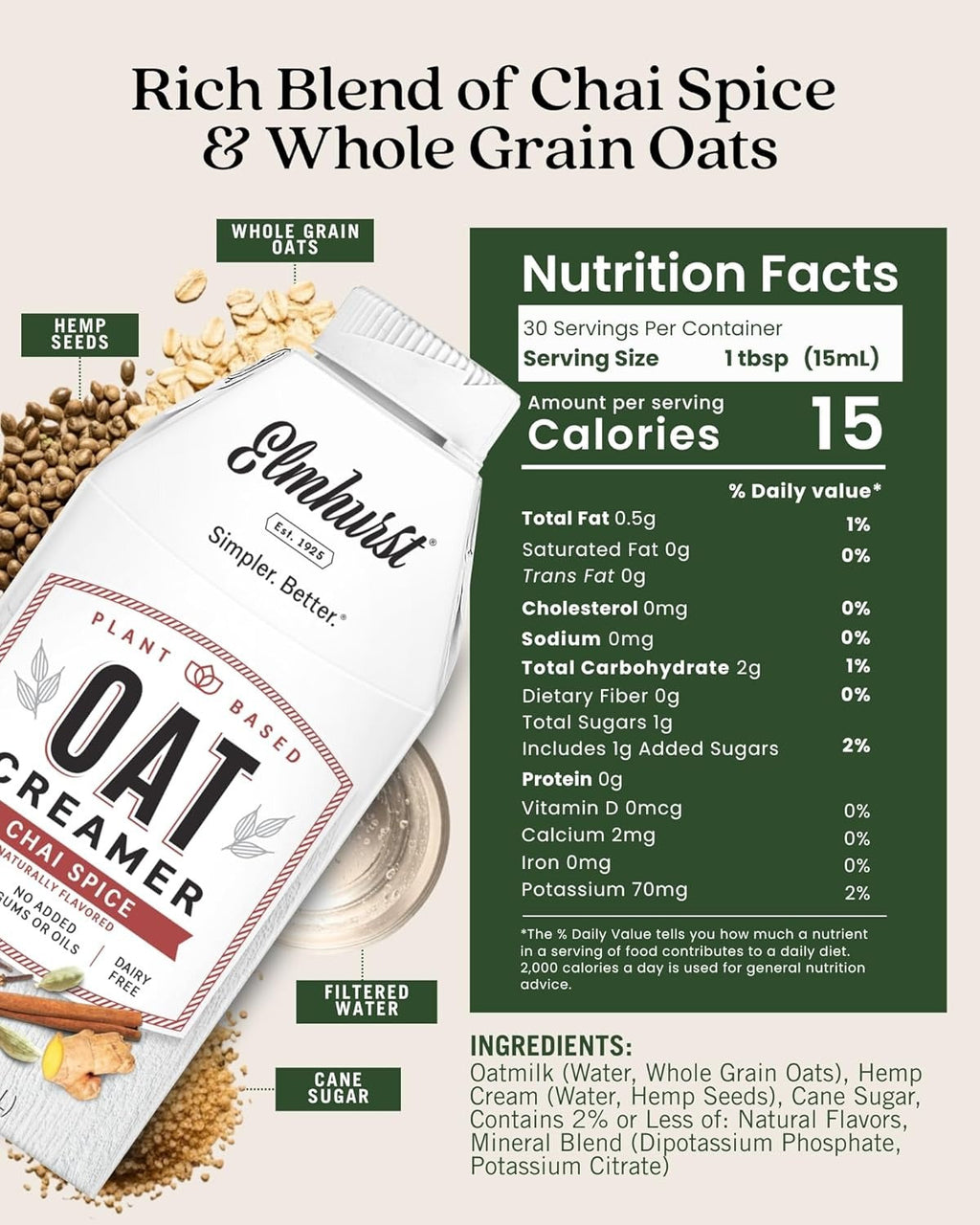 Chai Spice Oat Creamer