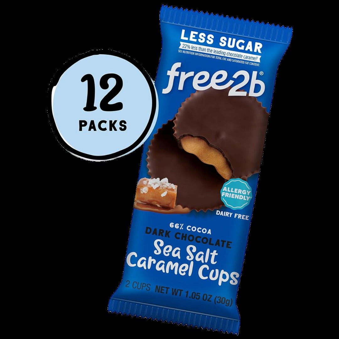 Dark Chocolate Sea Salt Caramel Cups (12 CT)