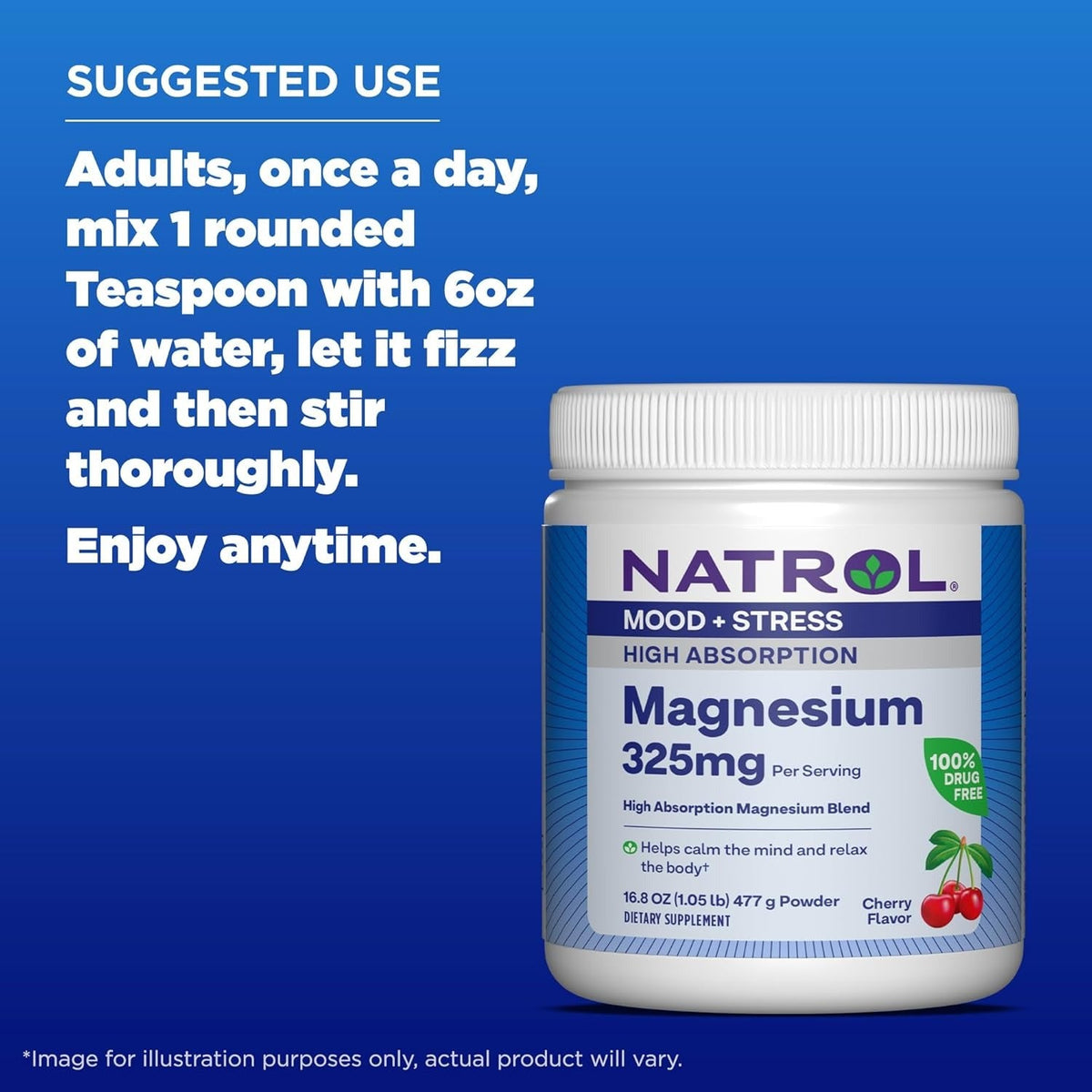 Magnesium 325 mg Cherry-Flavored Powder