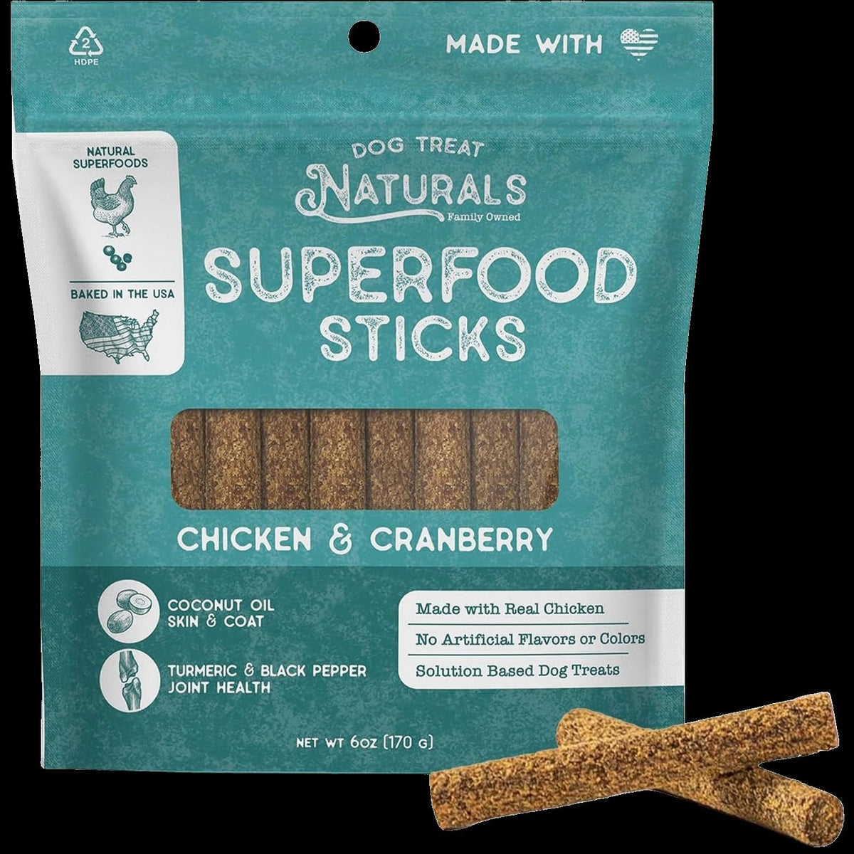 Chicken & Cranberry Superfood Dog Sticks