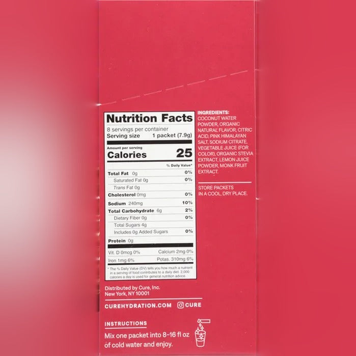 Electrolyte Drink Mix - Raspberry (8 CT)