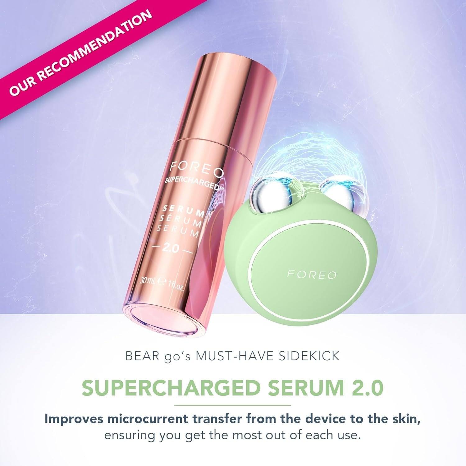 Bear 2 Go Microcurrent Facial Device - Pistachio