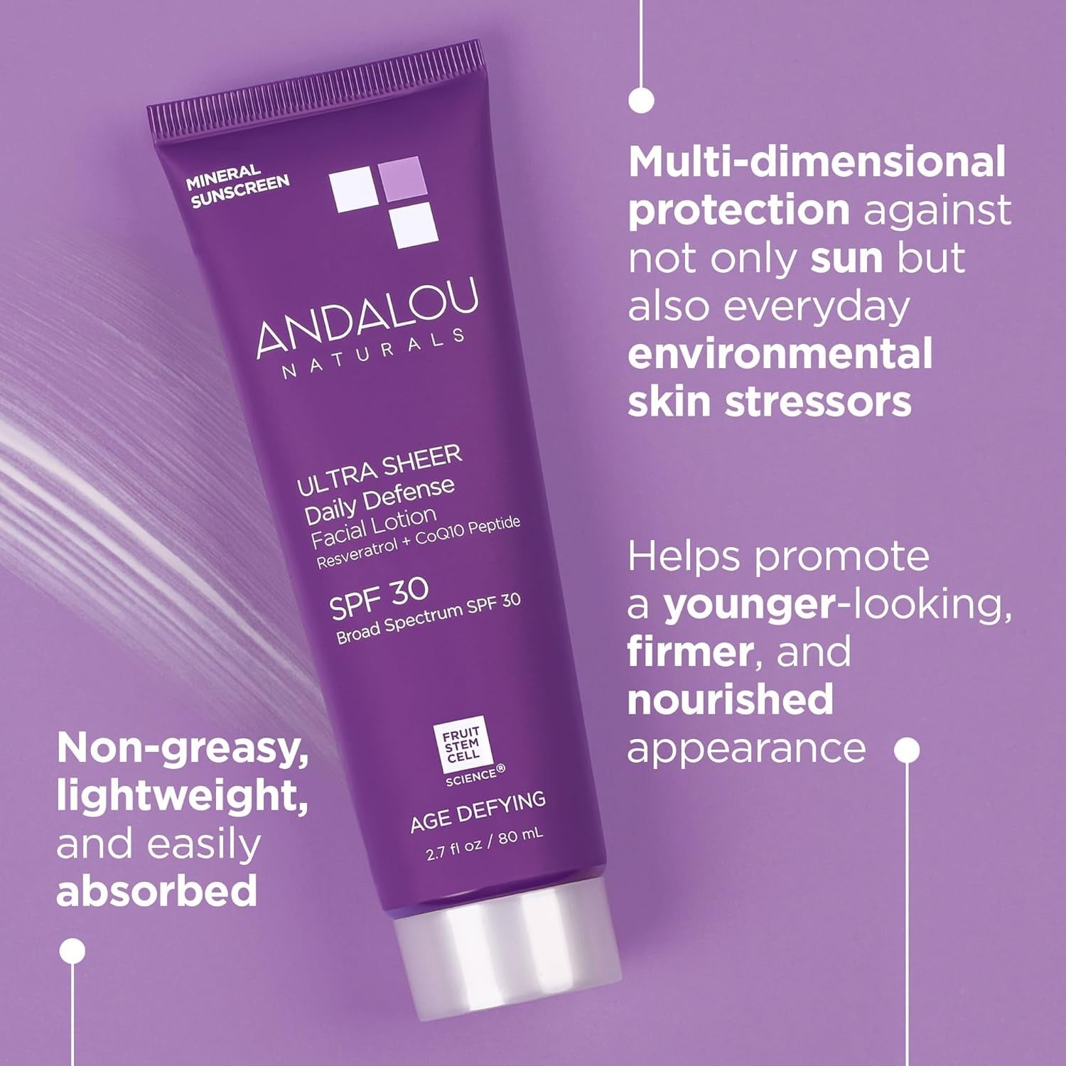 Age Defying Ultra Sheer Daily Defense Mineral Sunscreen SPF 30