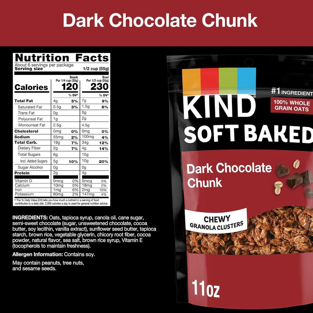 Dark Chocolate Chunk Soft Baked Granola