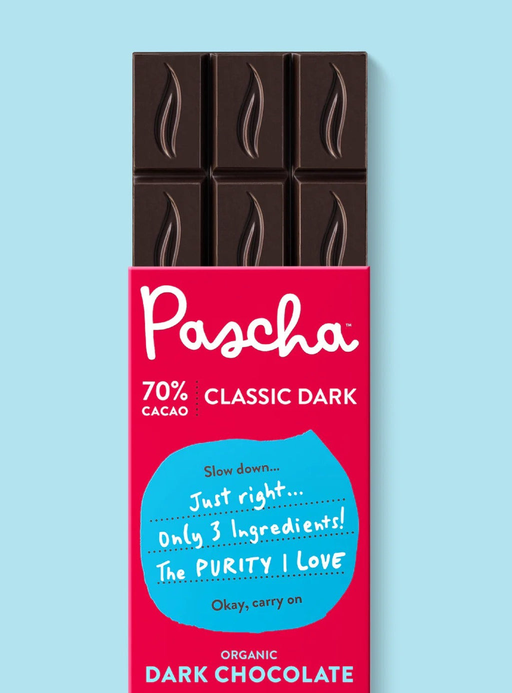 Organic Dark Chocolate Bar 70% Cacao