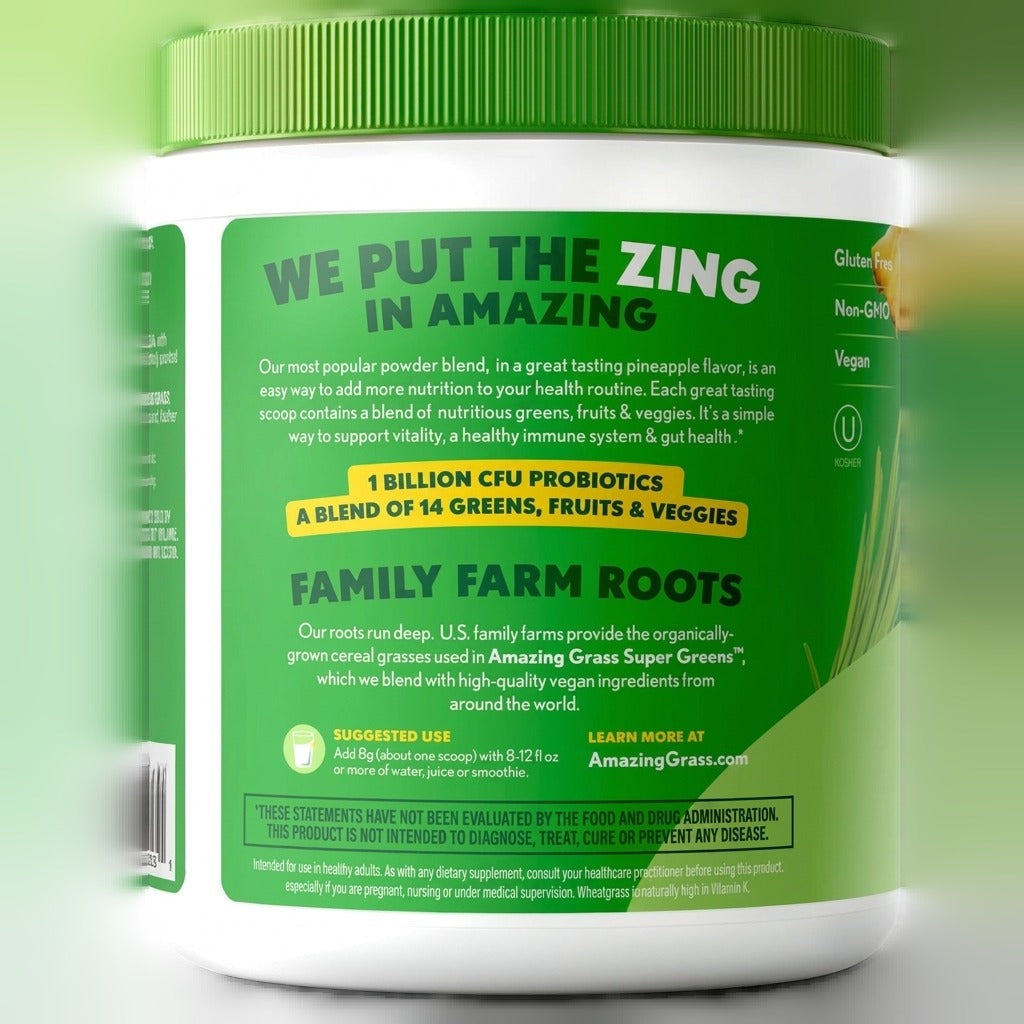 Greens Superfood Powder - Pineapple (30 Servings)