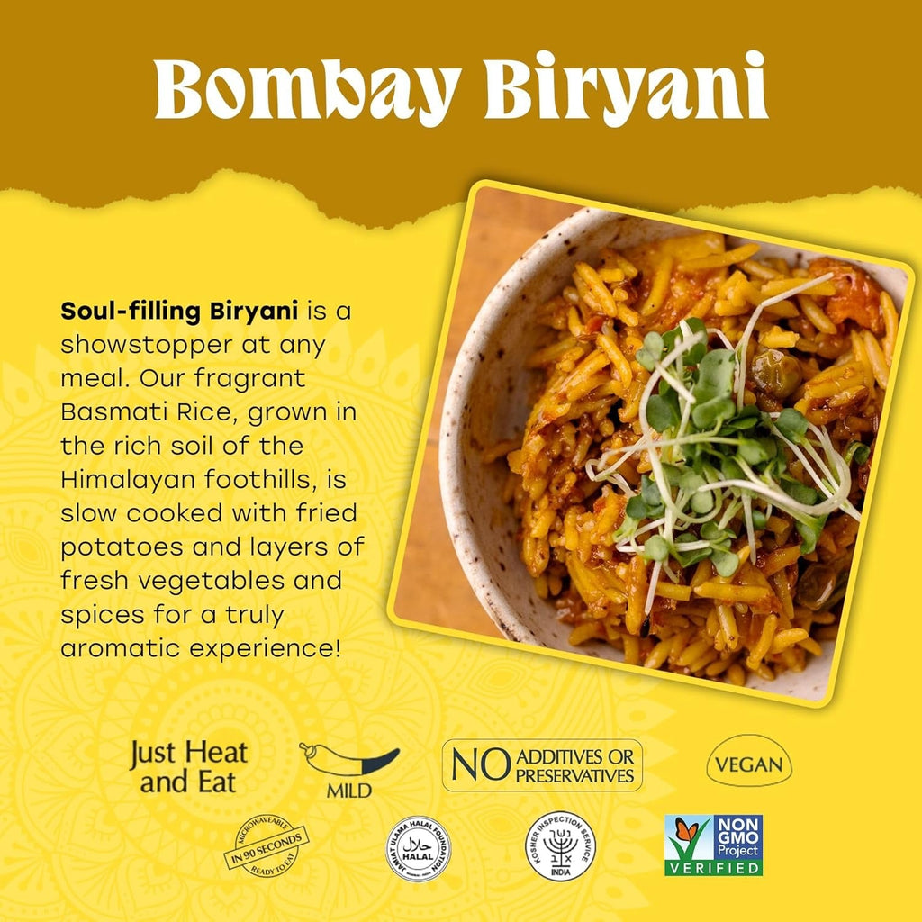 Restaurant Style Bombay Biryani Rice (6 Pack)