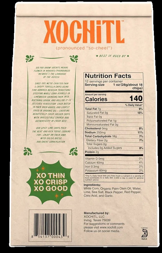 Spicy Lime Corn Tortilla Chips