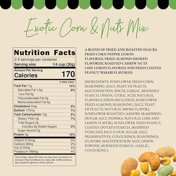 Exotic Corn & Nuts Mix