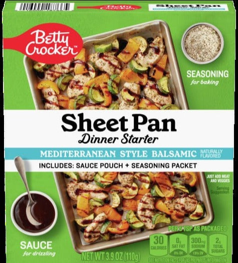 Mediterranean Style Balsamic Sheet Pan Dinner Starter