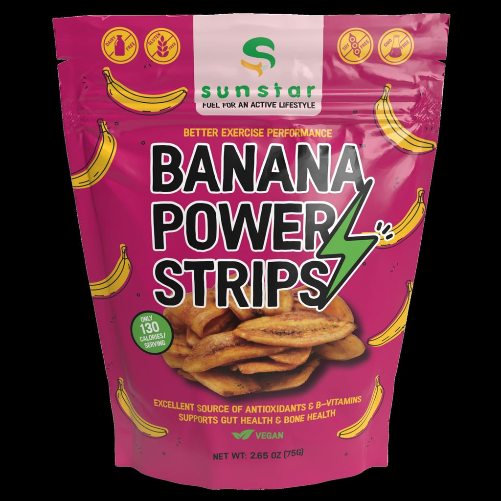 Banana Power Strips - Real Dried Banana Pieces