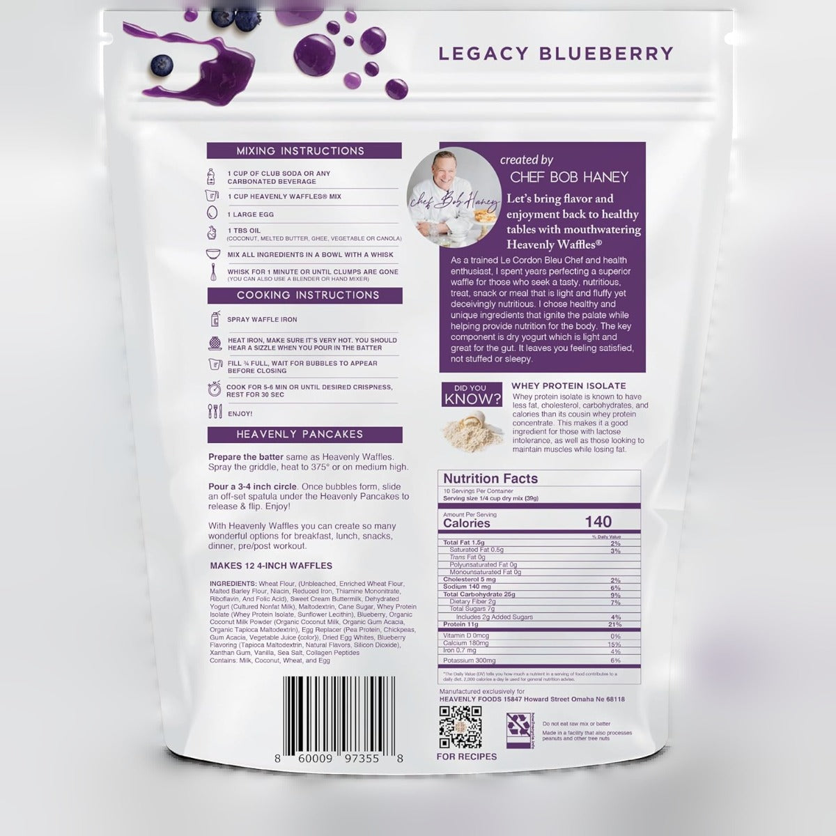 Legacy Blueberry Waffle Mix