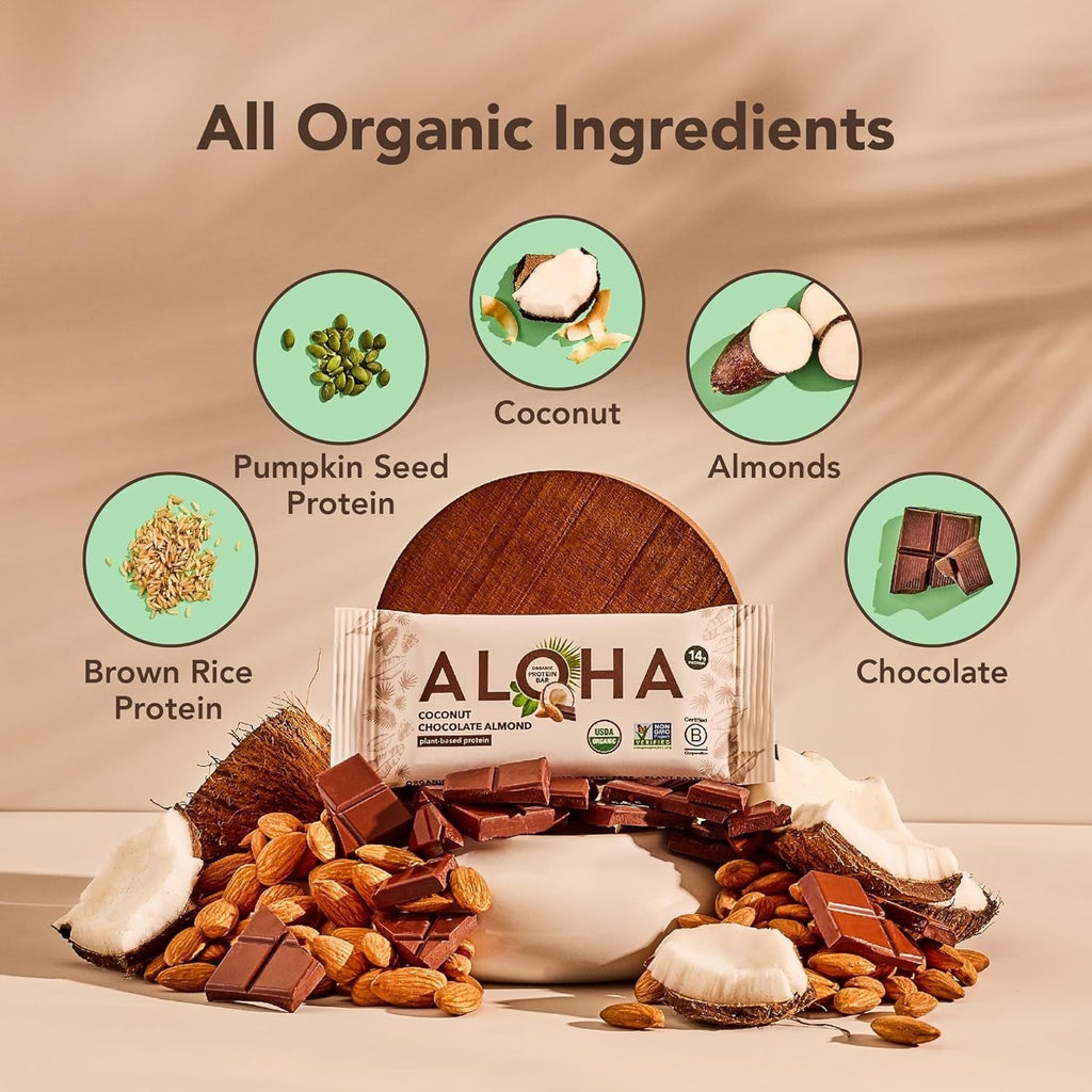 Organic Coconut Chocolate Almond Protein Bar (12 CT)