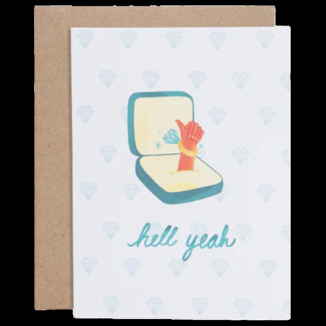 Hell Yeah Engagement Card