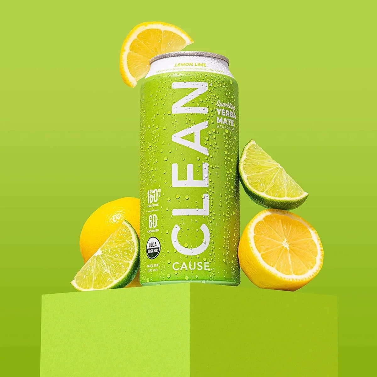Sparkling Lemon Lime Yerba Mate Tea