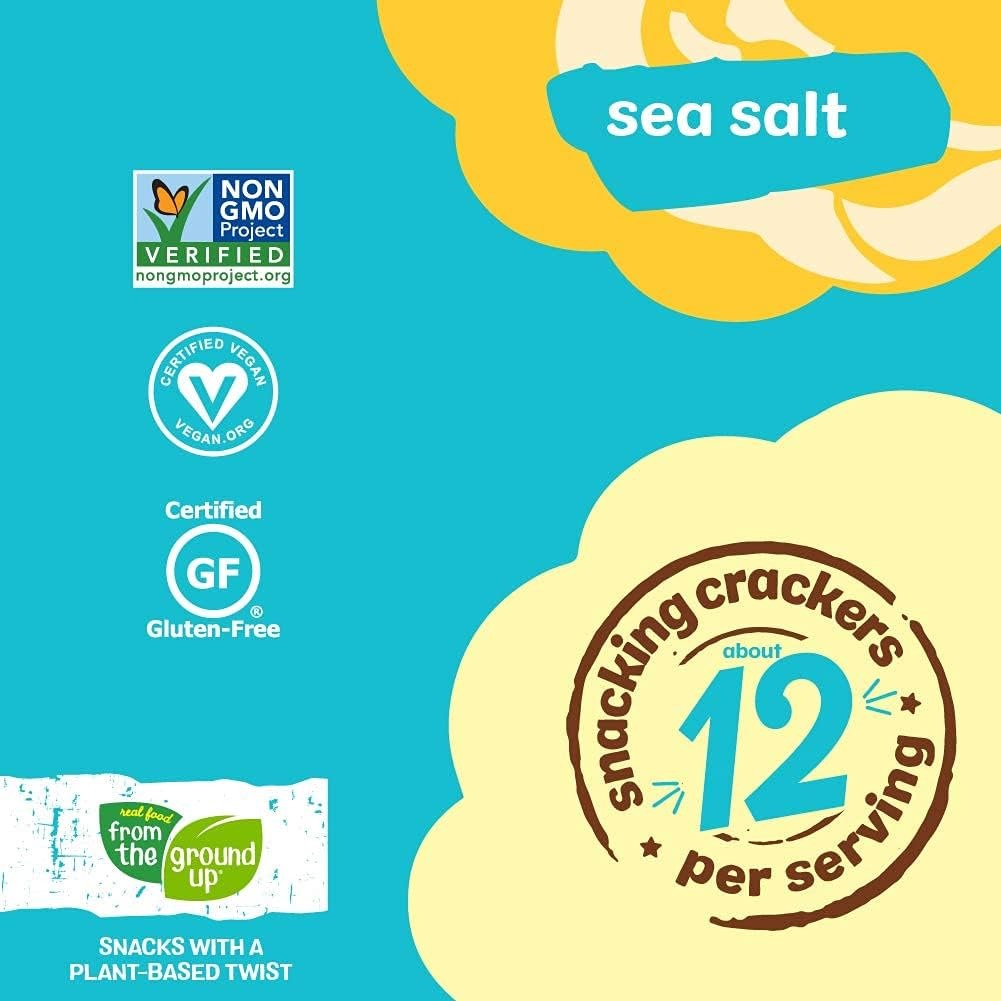Sea Salt Cauliflower Snacking Crackers