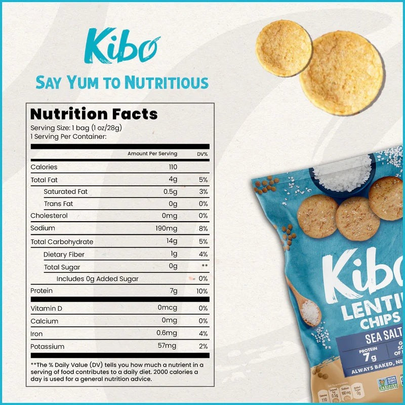 Lentil Chips with Sea Salt (6 Pack)