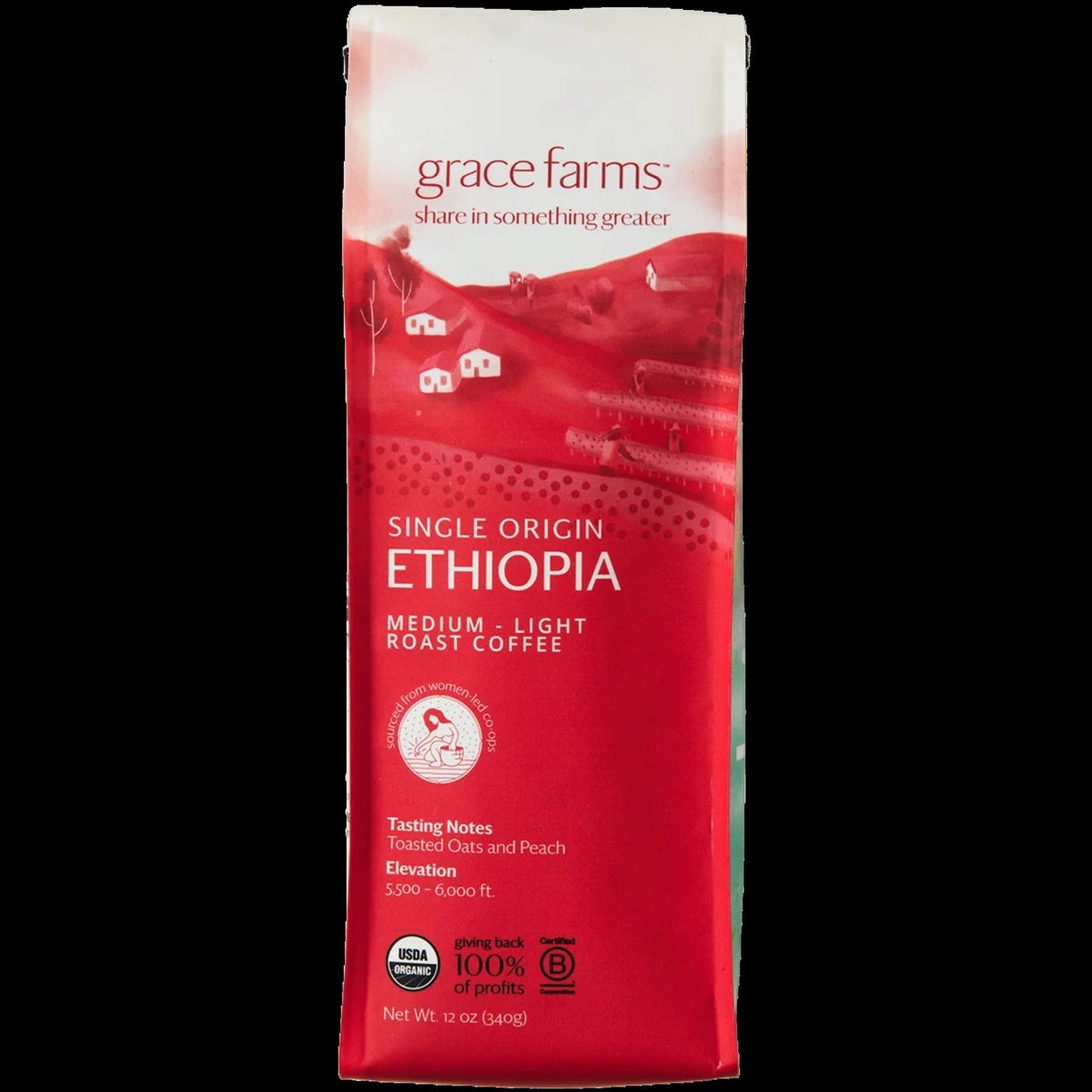 Single Origin Ethiopia Medium-Light Roast - Whole Bean Coffee