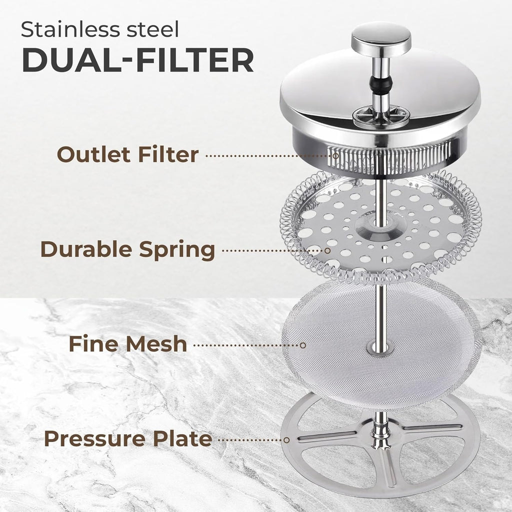 French Press made from Borosilicate Glass