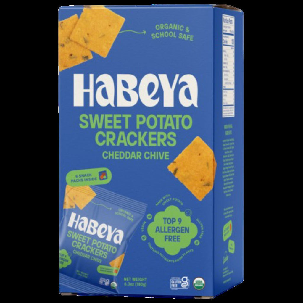 Cheddar Chive Sweet Potato Crackers