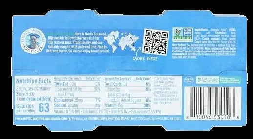 Skipjack Wild Tuna In Water (12x 2 Packs)