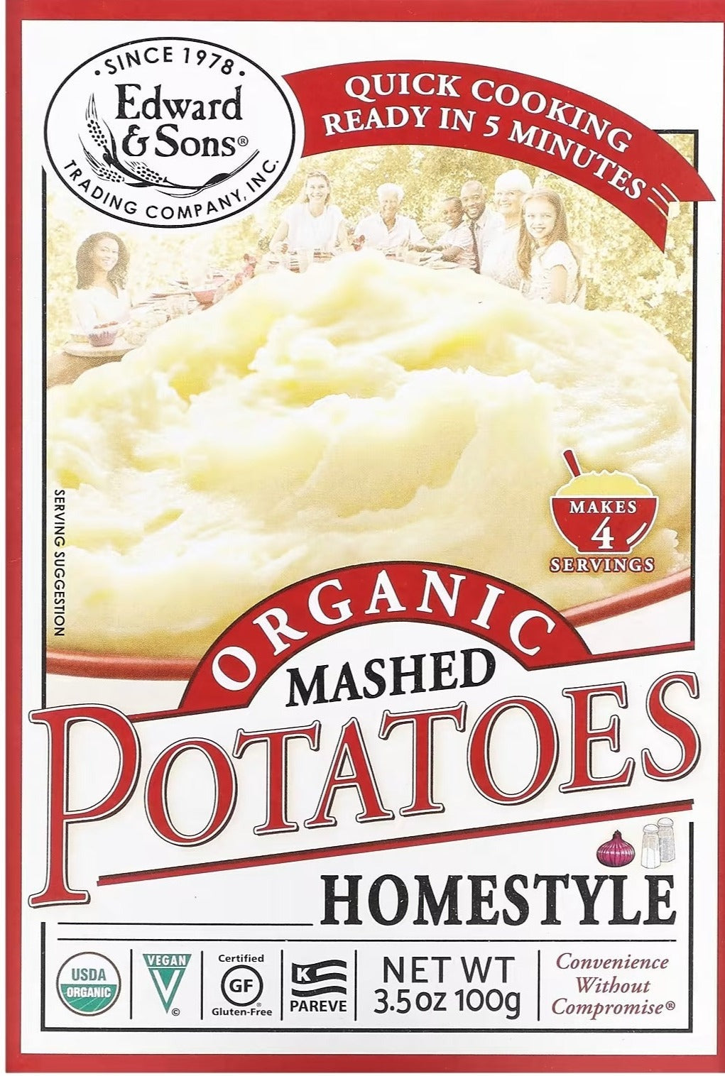 Organic Mashed Potatoes Home Style