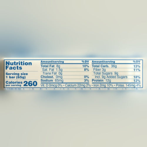 Oatmeal Chocolate Chip Bar (12 Pack)