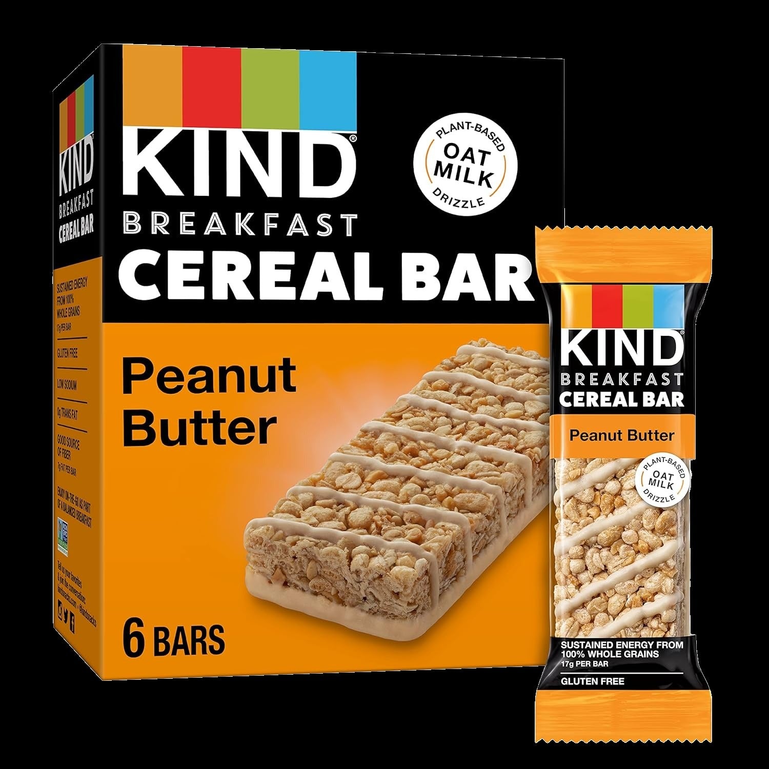 Peanut Butter Cereal Oats Bars (6 CT)