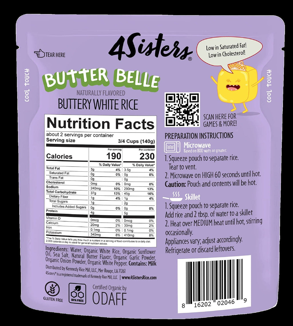 Organic White Buttery Rice RTE (12 Pack)