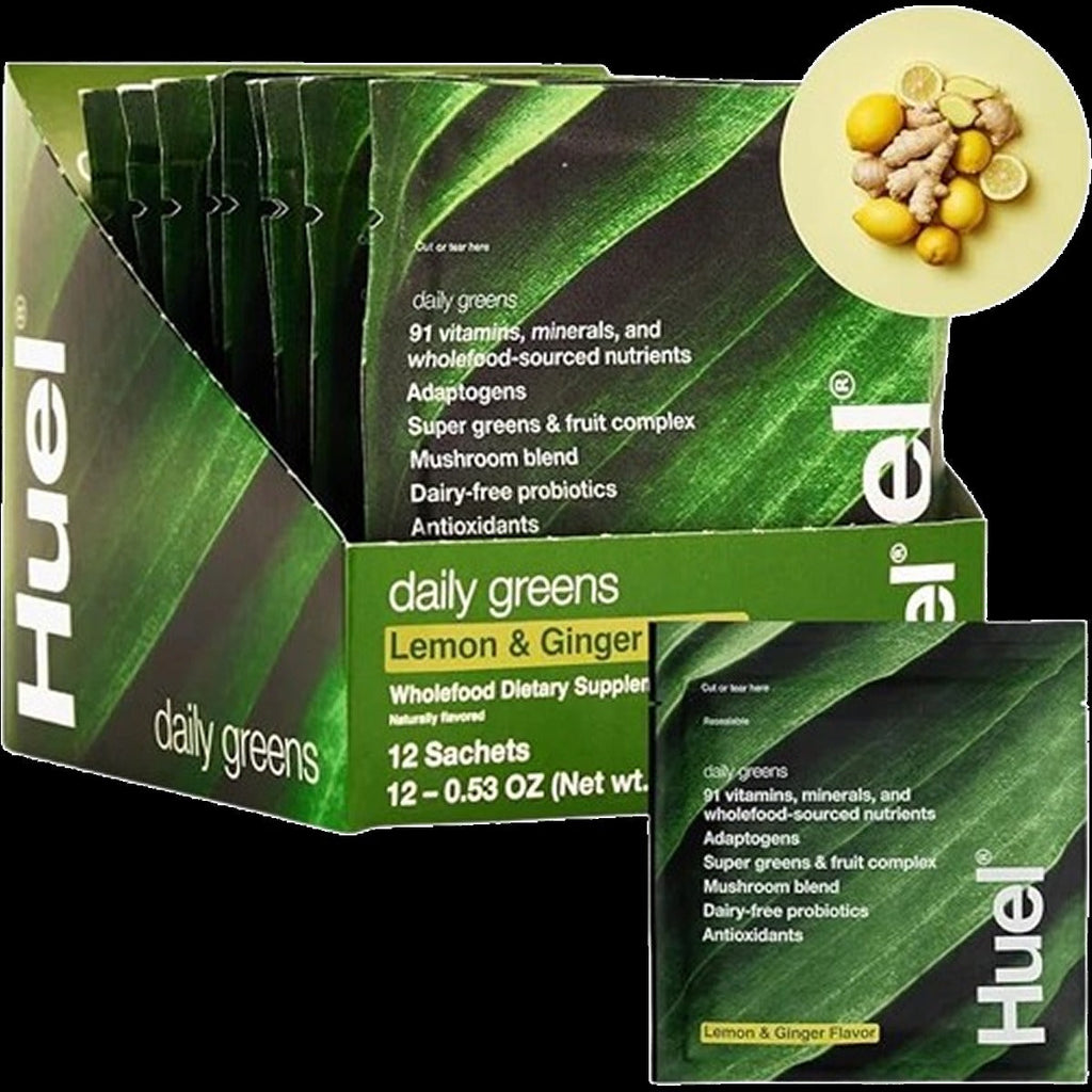 Daily Greens Superfood Drink - Lemon Ginger (12 CT)