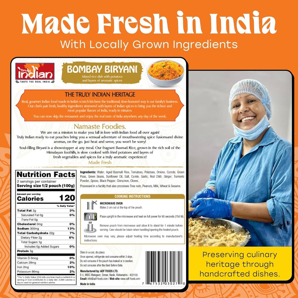 Restaurant Style Bombay Biryani Rice (6 Pack)