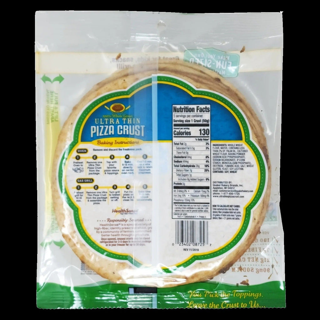 Whole Grain Ultra Thin Pizza Crust "7" Inch