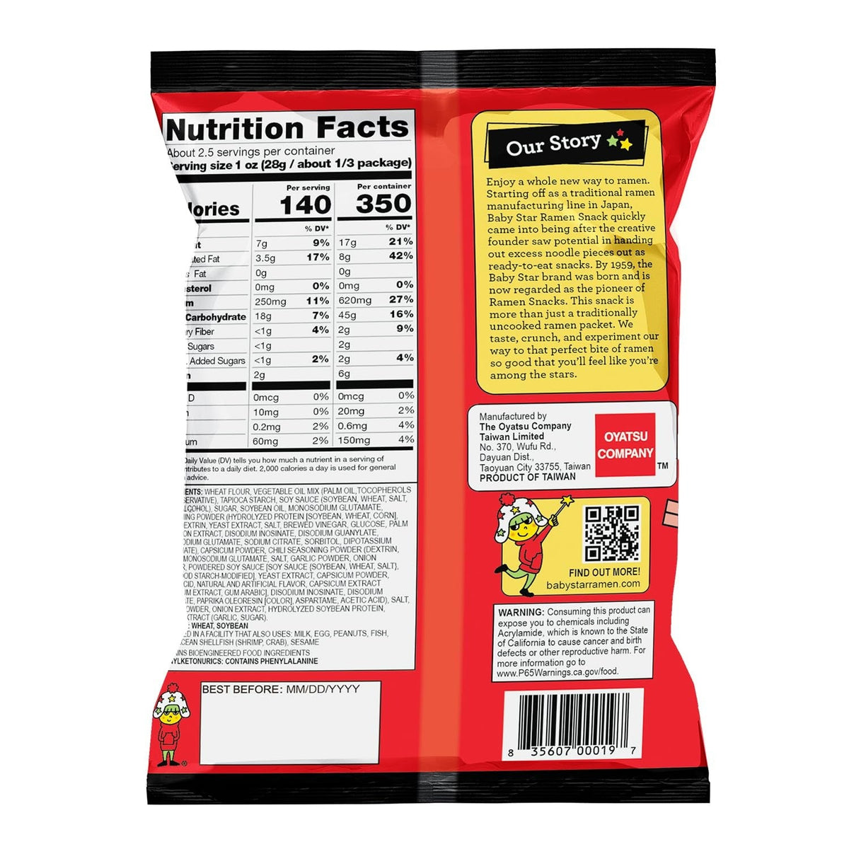 Red Chili Crunchy Ramen Snack