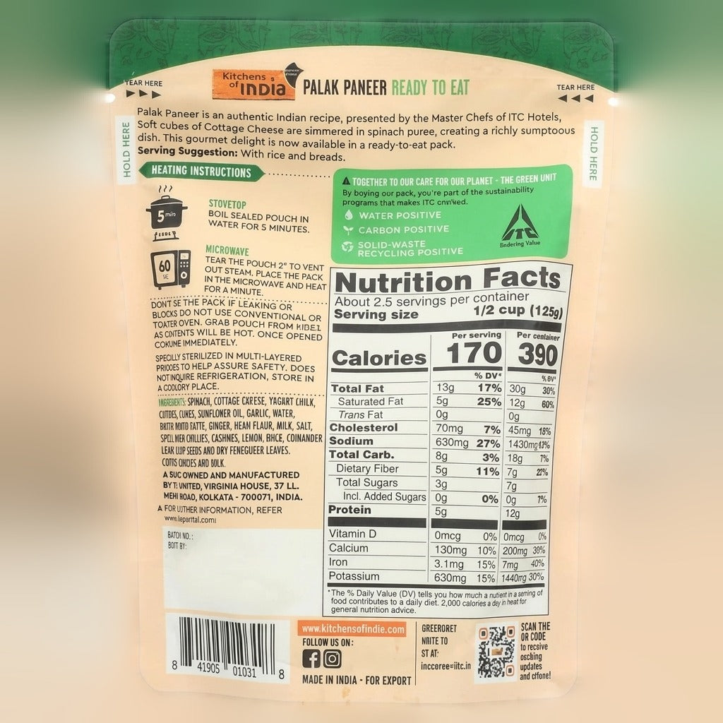 Palak Paneer (6 CT)