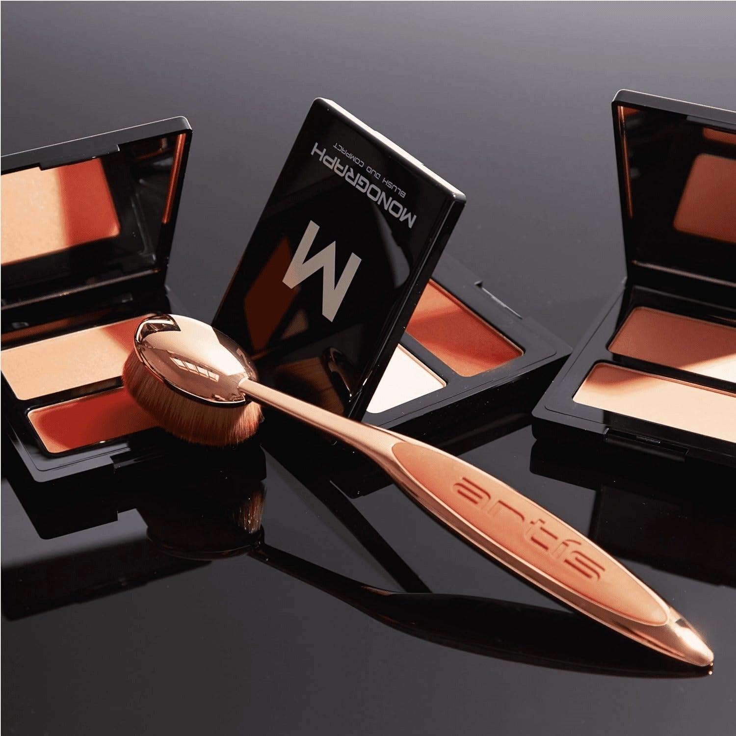 Elite Oval 7 Makeup Brush - Rose Gold