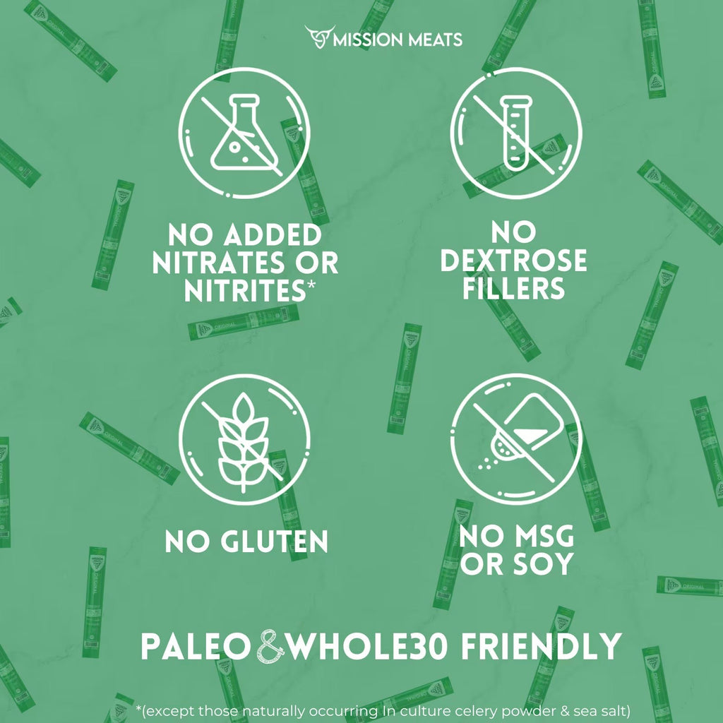 Zero Sugar Grass-Fed Beef Sticks (6 CT)