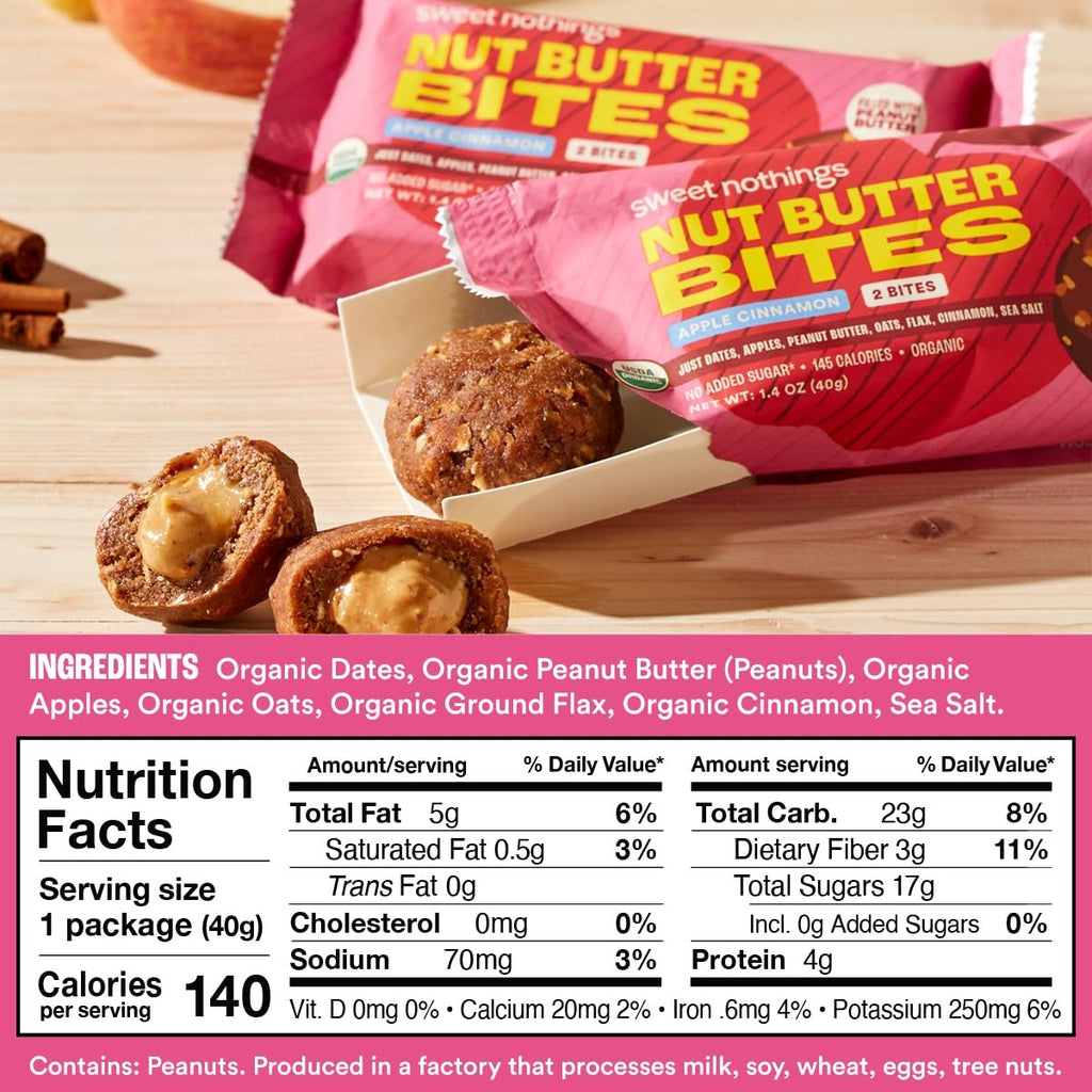 Organic Apple Cinnamon Nut Butter Bites (12 CT)