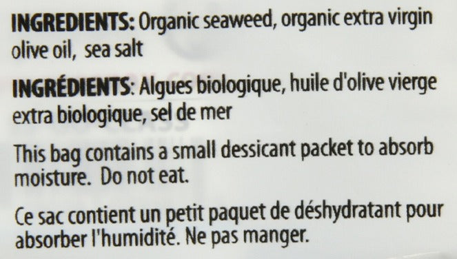 Olive Oil Seaweed Snack