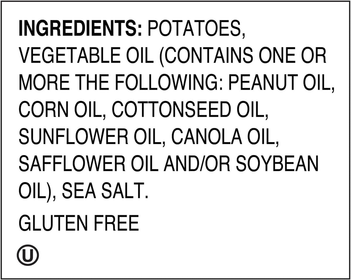 Sea Salted Potato Chips
