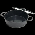 12" Cast Aluminum 5-Layer Nonstick Everything Pan - Black