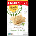 Rosemary Almond Flour Crackers