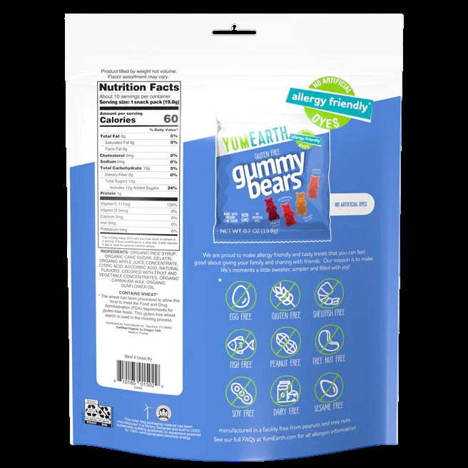 Gummy Bears Snack Pack