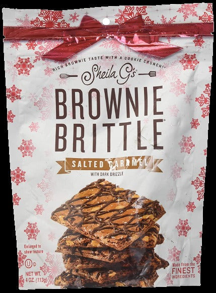 Holiday Salted Caramel Brownie Brittle