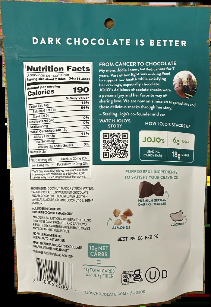 Dark Chocolate Coconut Bites